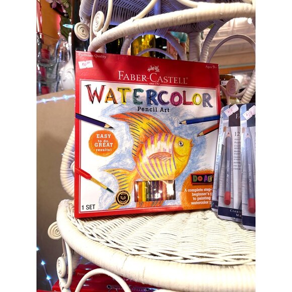 Faber-Castell Watercolor Pencil Art Set For Ages 9+ Complete Beginners Kit With - Picture 1 of 2